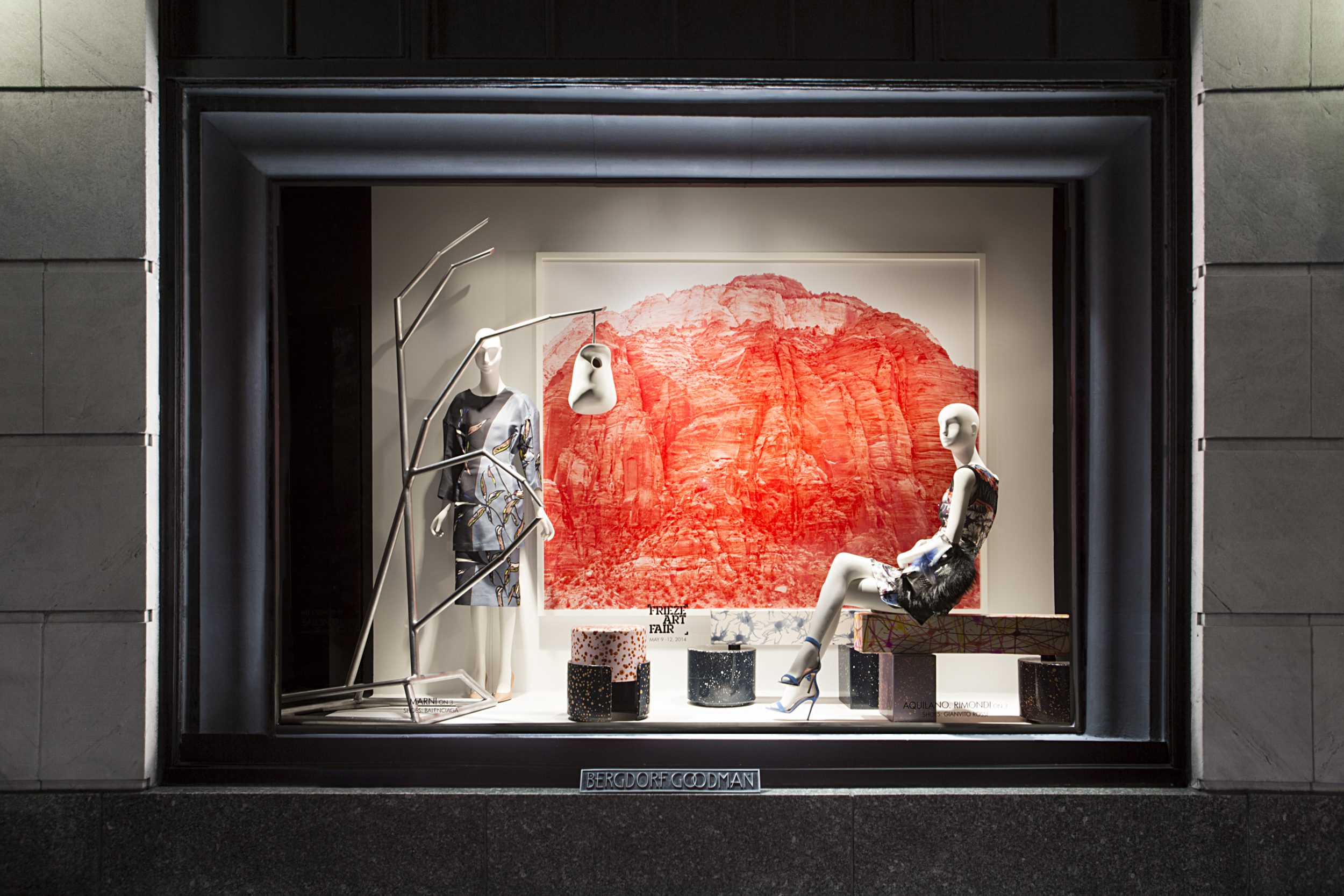 Bergdorf Goodman and Art Matters! Curate Window Displays for Ten Artists  for Ten Spaces